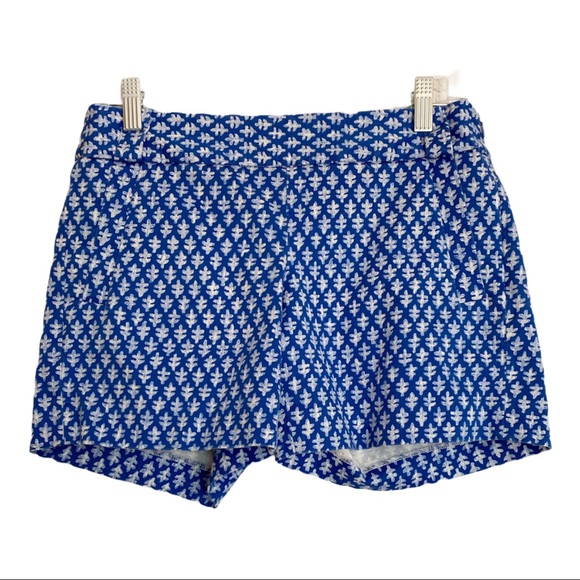 J. Crew City Fit Stretch Blue Chino Shorts Size 0